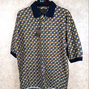 🆕 BOGARI STUDIO Collared Shirt/Polo Size L Designed in Italy